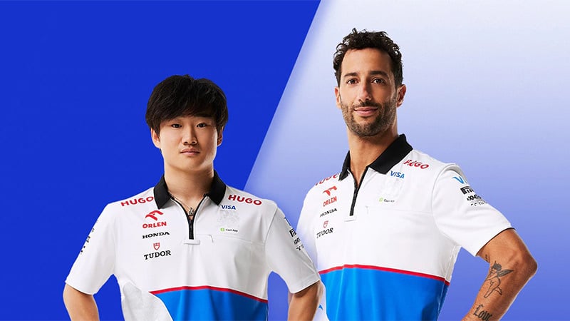 Daniel Ricciardo and Yuki Tsunoda